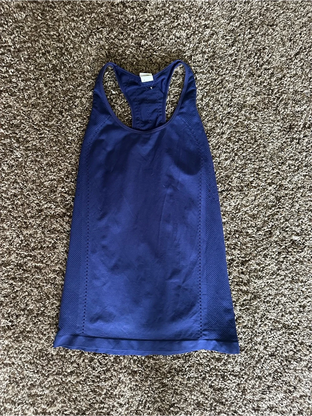 Fabletics Deep Blue Racerback Performance Tank - Picture 1 of 4